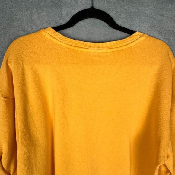 Anthropologie Top Womens Extra Large Gold Sweatshirt Comfort Stretch Boho - Picture 5 of 13